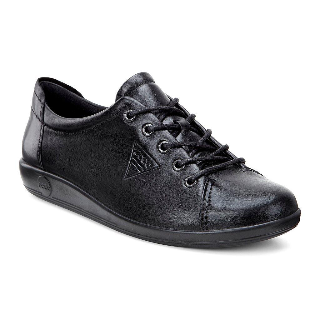 Ecco Soft 2.0 Womens Sneakers In Black Sale - India RTE-914076